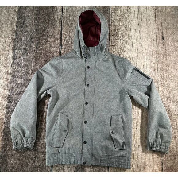 Empyre 10kmm Waterproof Heather Grey Snowboarding Jacket Medium - Picture 1 of 8